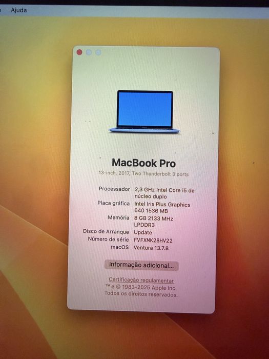 MacBook PRO 13” - 2017