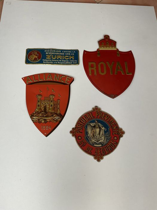 Placa chapa seguros Fogo/Incêndio