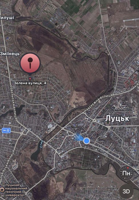 Ділянка з фундаментом 10 соток Зміїнець