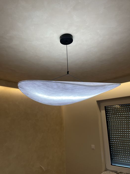 Lampa wisząca Japandi Wabi Sabi 80 cm LED – designerska, jak nowa