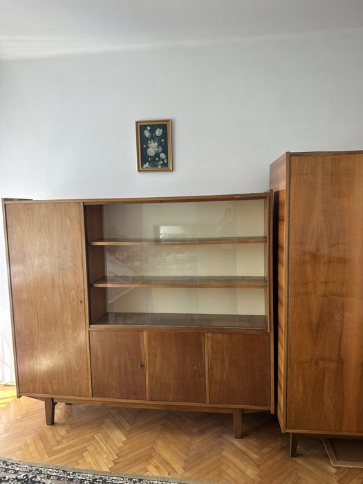 Witryna, biblioteczka, kredens, mebel PRL, lata 60, lata 70