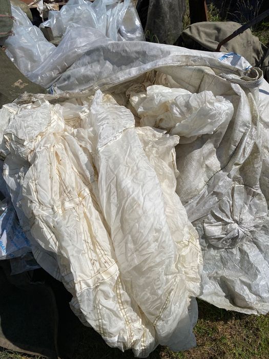 Czasza spadochronu transportowego, zadaszenie na działkę