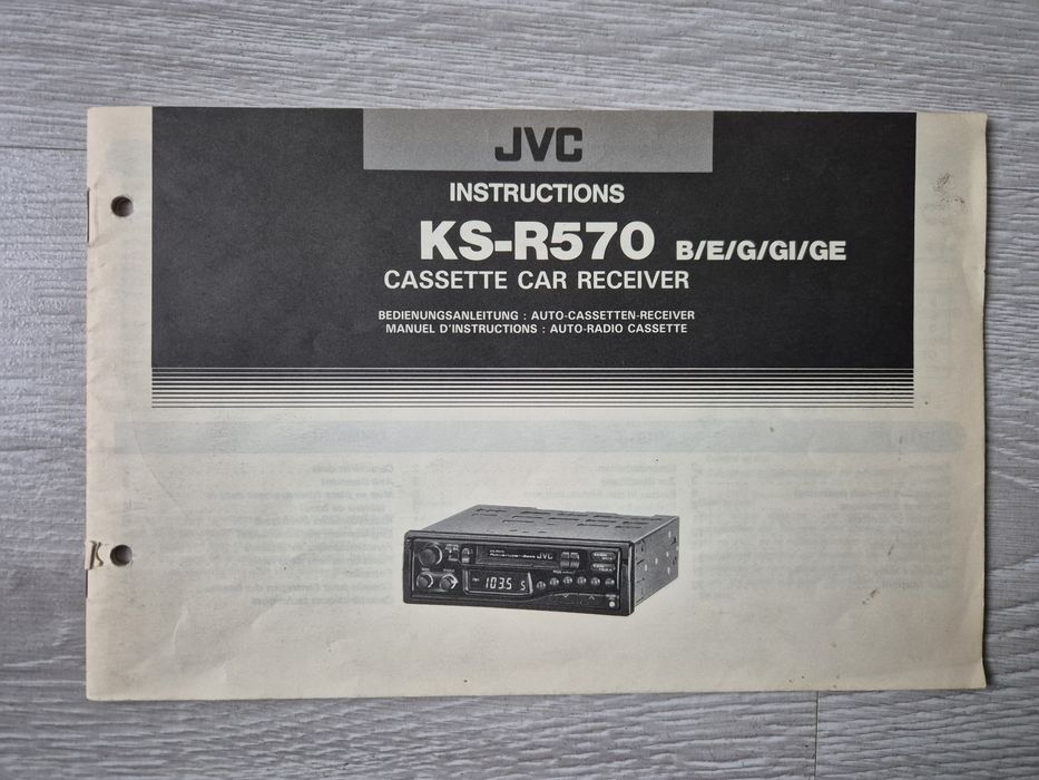 Instrukcja obsługi odtwarzacz radio kasetowy samochodowy JVC KS-R570 ...