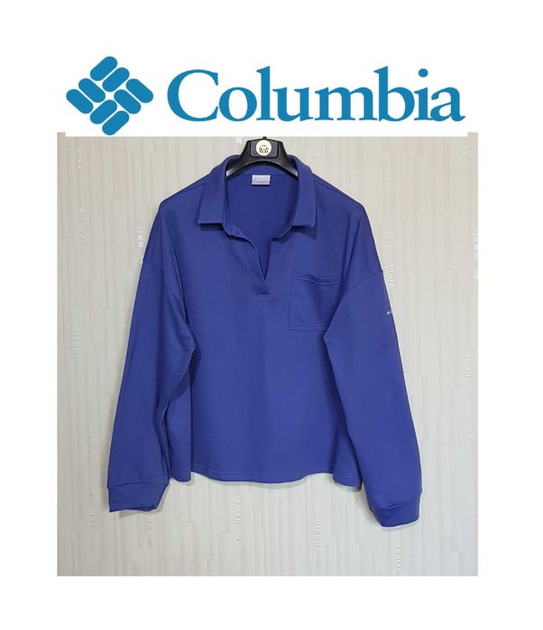 Columbia кофта с длинным рукавом и воротником-поло (3xl)