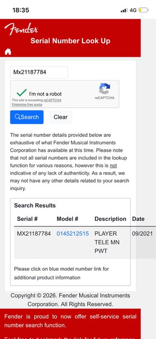 Fender Player Telecaster + Noiseless pikups