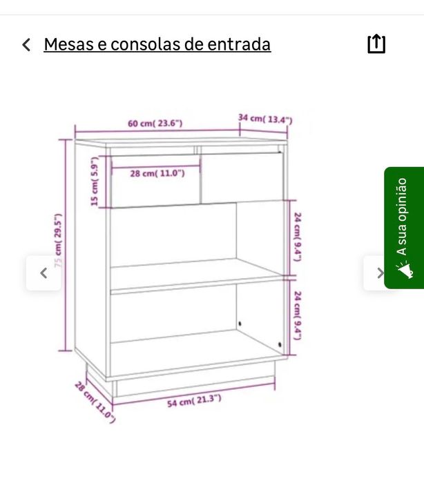 Móvel de entrada novo