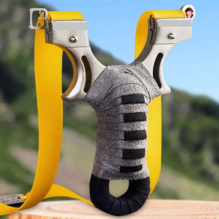 Потужна Рогатка "Слон" з Прицілом та Рівнем + запасна гумка+ 20 кульок