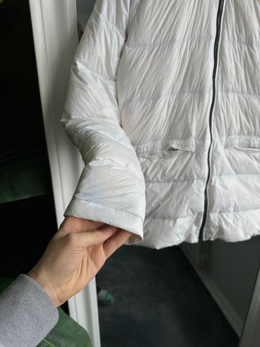 Оригінал! Nike вінтажний пуховик білий M ідеал Натуральне перо, весна