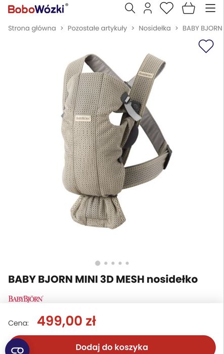 Nowe nosidełko Babybjorn