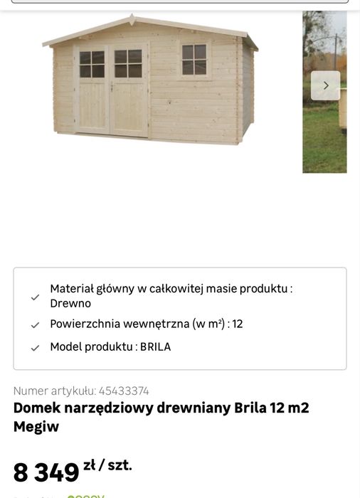 Domek ogrodowy 3x4