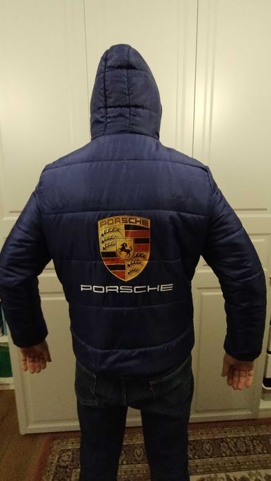 Kurtka z napisem Porsche pikowana puchowa