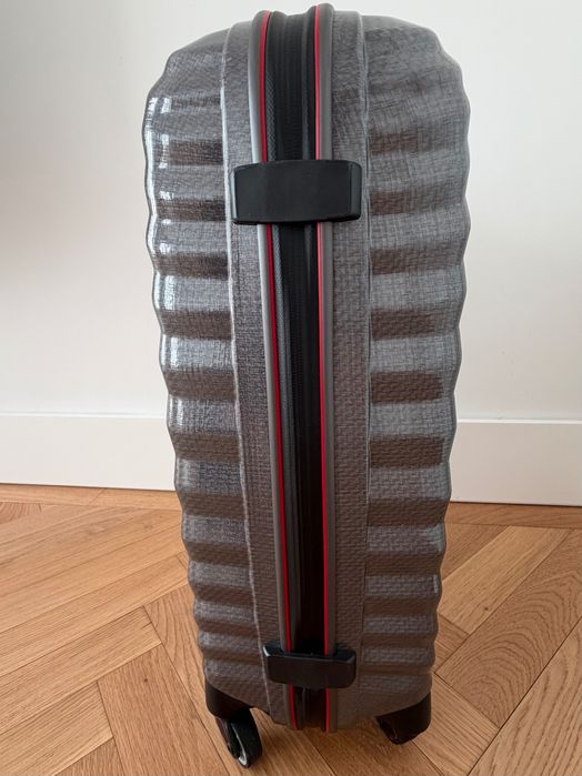 Samsonite Lite-Shock Spinner 55 (Eclipse Grey/Red) - Mala de cabine