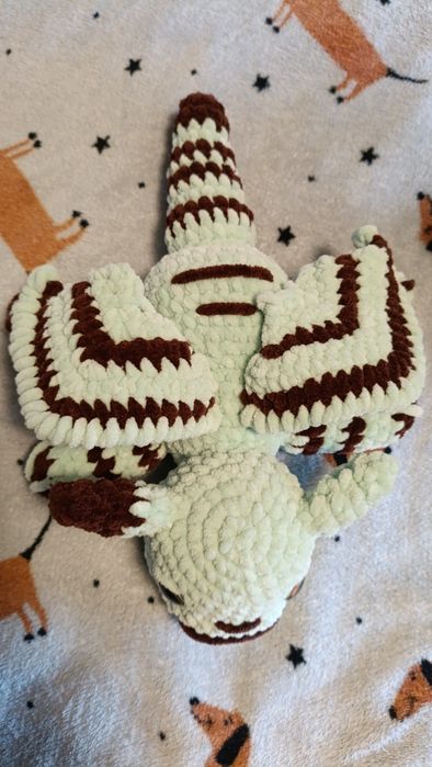 Іграшка дракон амігурумі 28.5 см