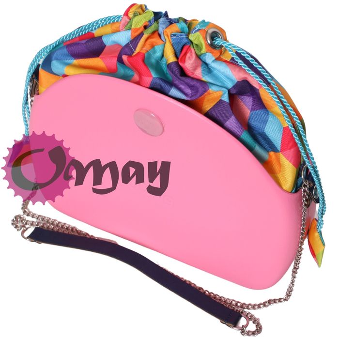 Turkusowy organizer OBAG MOON LIGHT worek kostka 3d komin OMAY
