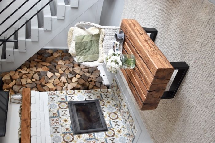 Stolik rustykalny Ława ze  starego drewna, starych bali stare belki