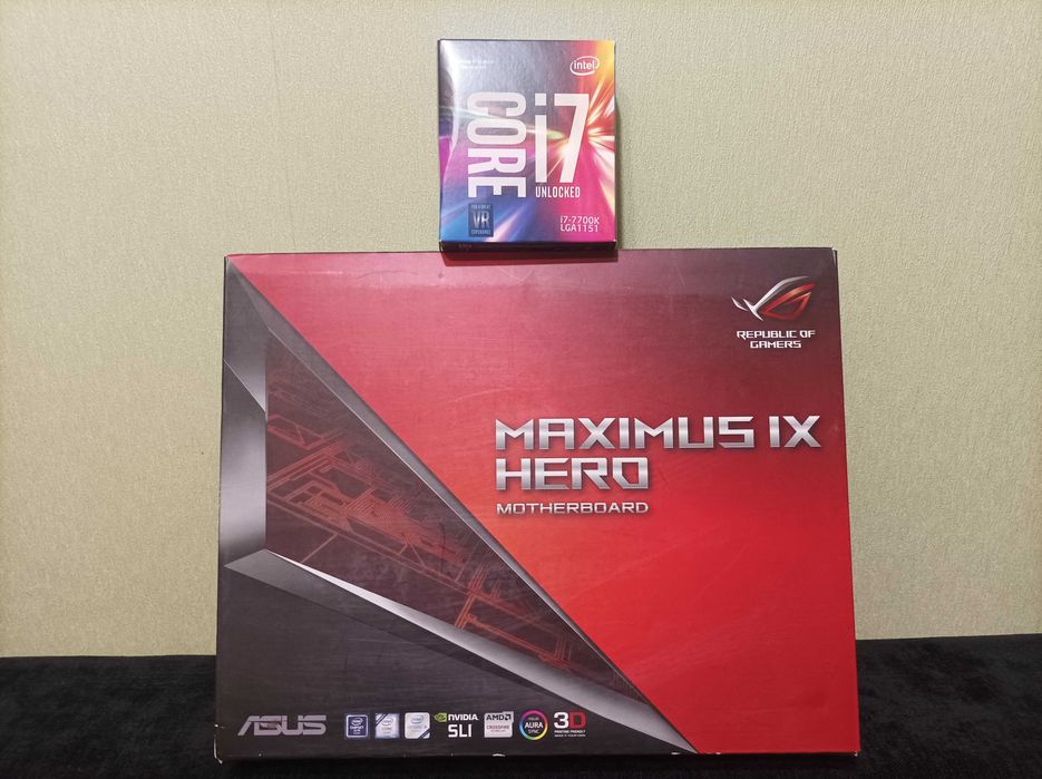МП Asus Maximus IX Hero + Процессор Intel Core i7-7700к