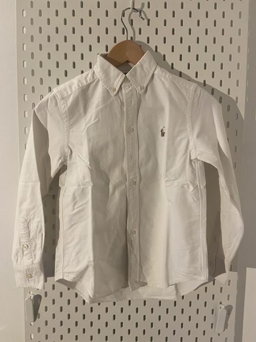 Camisa branca rapaz ralph lauren tamanho 8