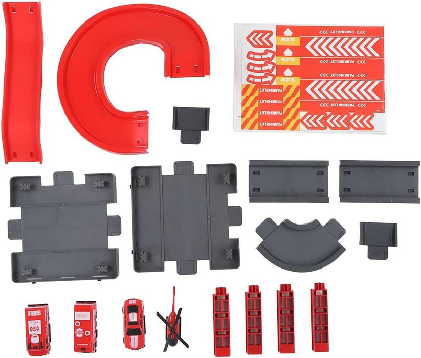 Parking Straż pożarna z akcesoriami autka