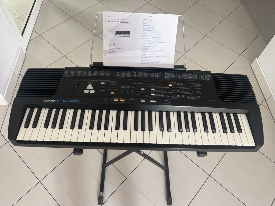 Roland E-16 syntezator, keyboard