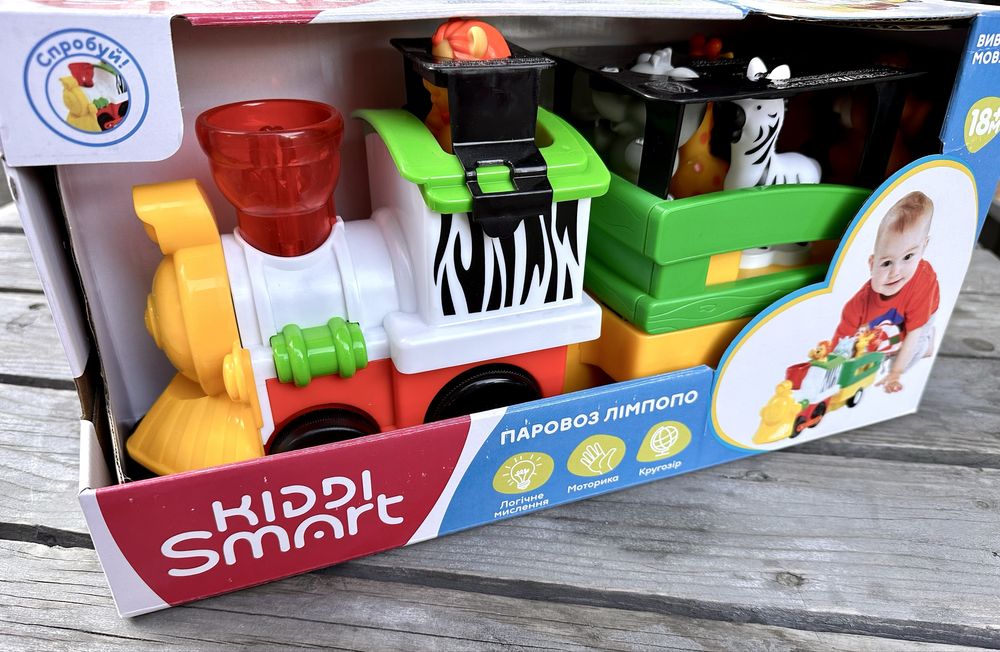 Інтерактивний Паровозик лімпопо KIDDI SMART 063396 на укр.мові