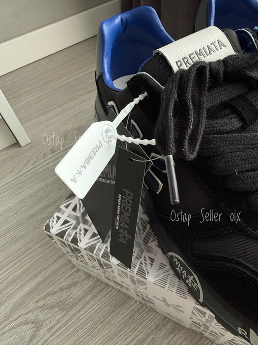 MADE IN ITALY Кроссовки Premiata Mick Black Blue (IN BOX)