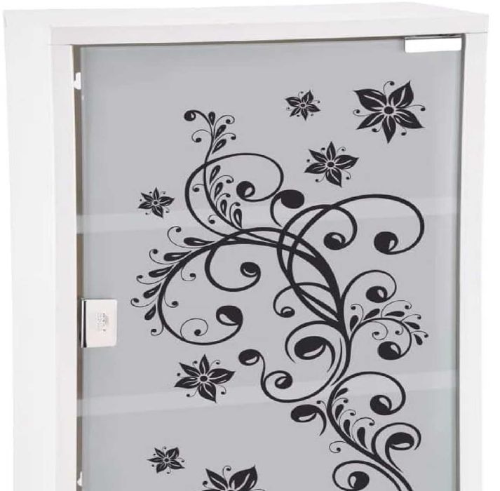 Nowa gablotka metalowa /szklane drzwiczki /szafka /witryna/półka !4075