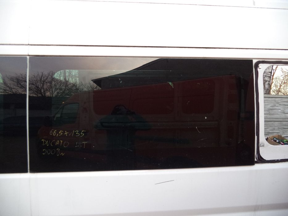 Szyba boczna lewa środkowa oryginał Ducato Boxer Jumper 2008R