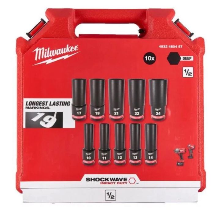Набір ударних головок 10-24 мм MILWAUKEE 4932480457