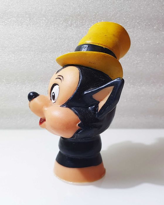 Antiga Cabeça de Fantoche Marionete ~ " LOBINHO - DISNEY " ~ Anos 60.