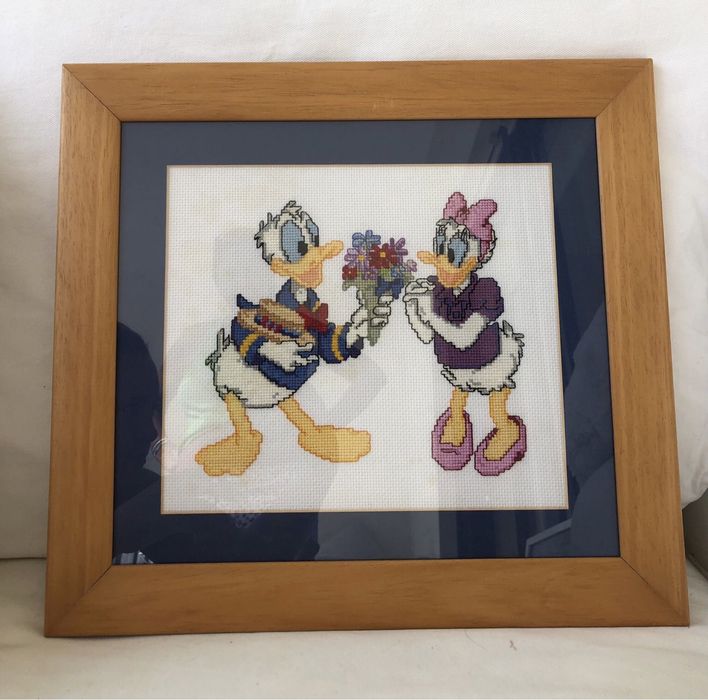 Quadros ponto cruz pinoquio mickey Minnie bamby donald