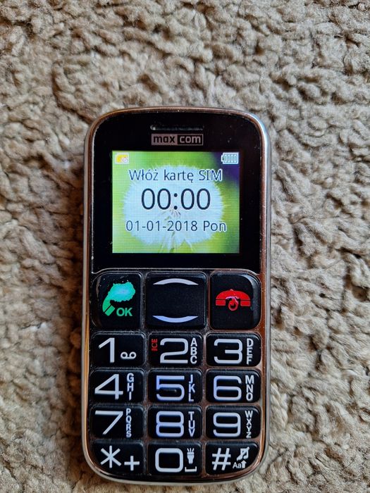 Telefon dla seniora MaxCom MM462 BB