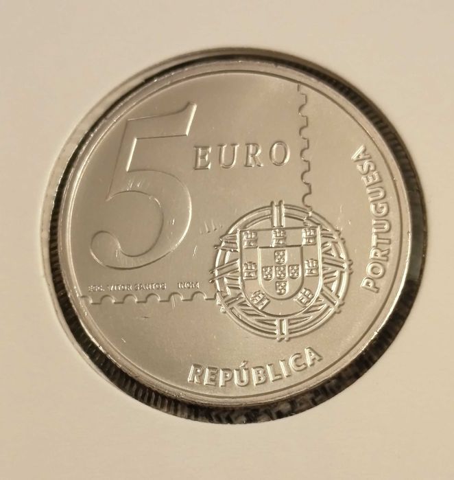 Moeda de 5 euros Prata Primeiro Selo