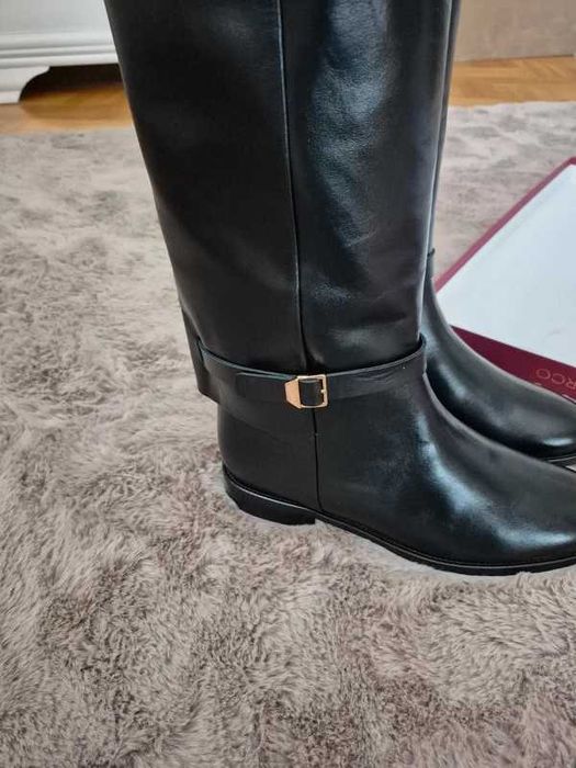 Czarne oficerki Marco Shoes- NOWE/ wkładka 26,9 cm