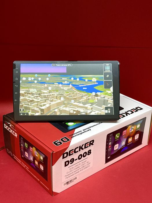 Decker D9-008 9/10” Android 14 8/128 DSP 4G CarPlay QLED магнітола