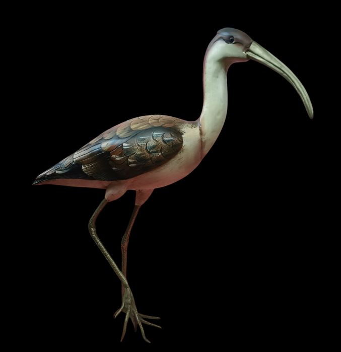 Garça decoração peça assinada