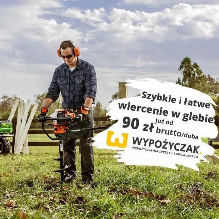 Świder spalinowy / otwornica / wiertnica glebowa - STIHL 131 - WYNAJEM