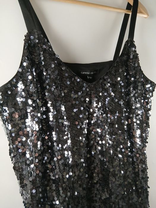 Przepiękna efektowna bluzka damska na święta sylwester cekiny Capsule