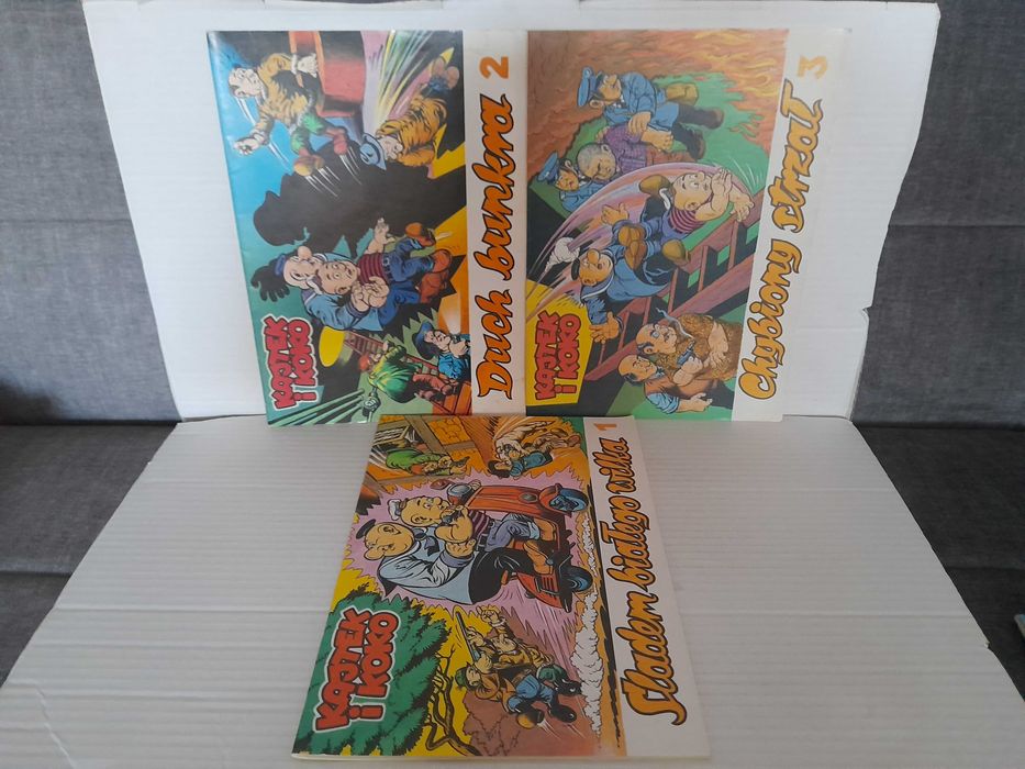 Komiks KAJTEK I KOKO Zestaw Komplet KAW 1989 wydanie 1 J.Christa Ideał