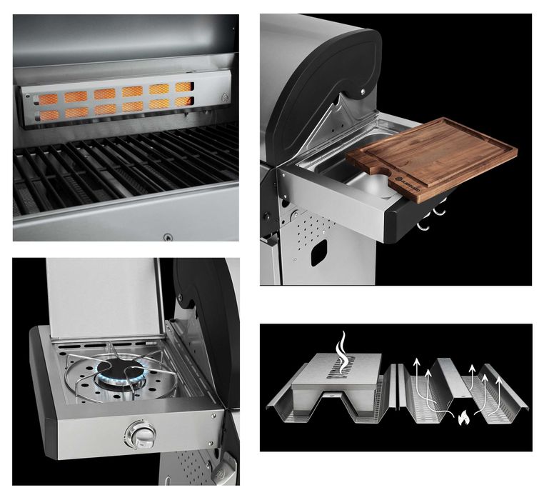 Немецкий газовый гриль газовий Burnhard Big Fred Deluxe не Weber