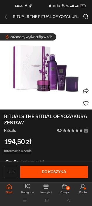 Rituals Theo rituals od Yozakura  zestaw nowy nieodpakowany