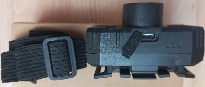 Latarka lampka czołówka USB Akumulator