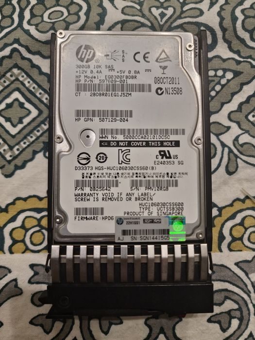Disco Rígido SAS HP 300GB Hot Swap