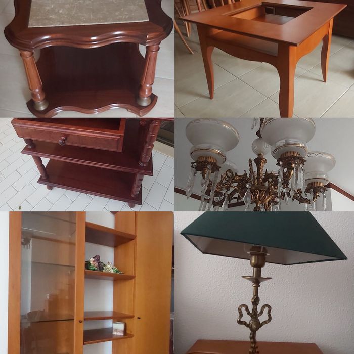 Conjunto de Móveis em Madeira