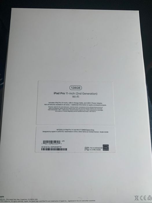 iPad Pro 11 2020 space grey 128gb