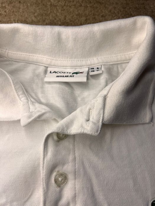 Біле Поло Lacoste XL