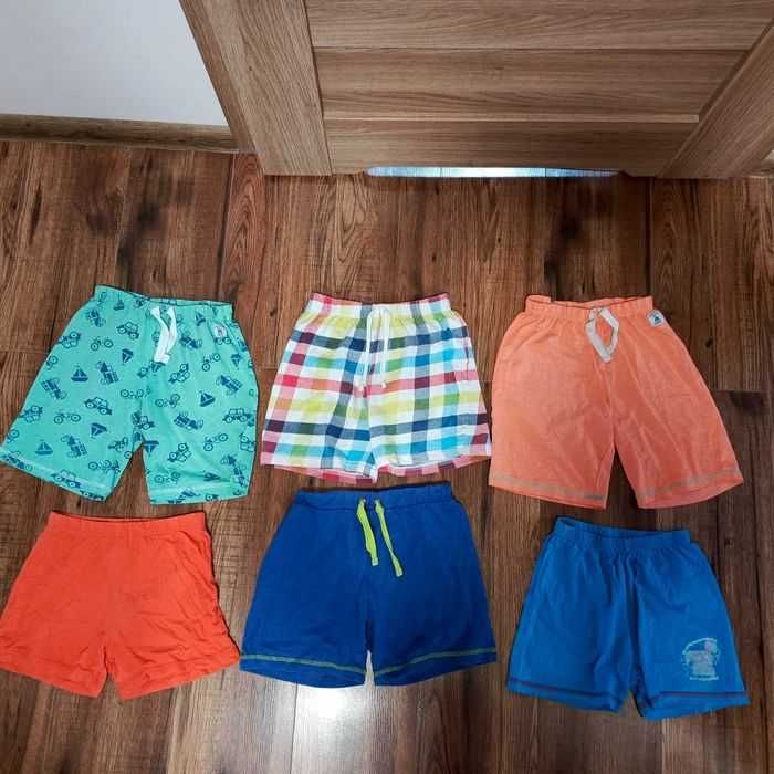 Zestaw 6 par spodenek r.104-110 np.do spania bawełna