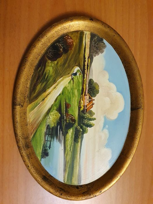 Pinturas a óleo ovais