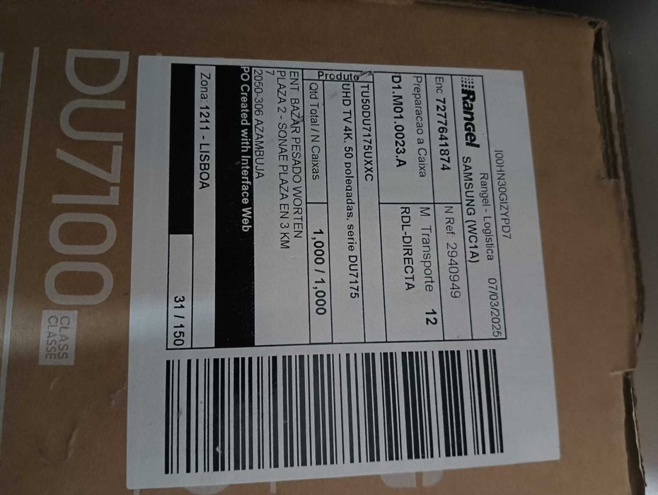 Samsung 50” Crystal UHD DU7100 4K Smart TV