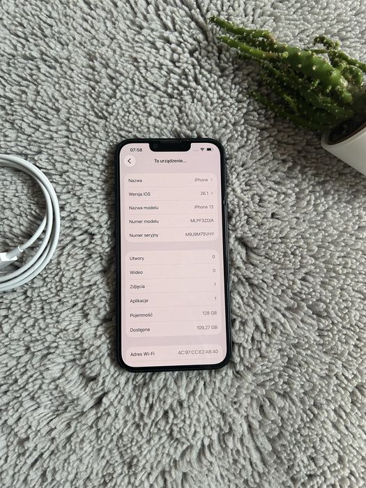 Iphone 13 128gb 87% baterii