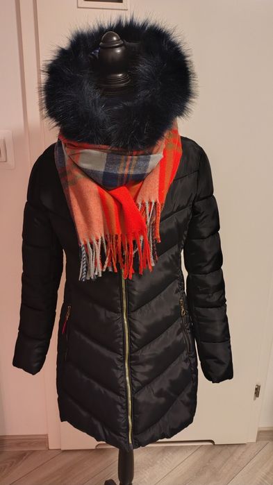 Kurtka granatowa ocieplana M/L nowa